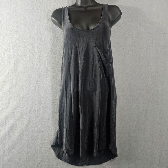 Zara Tank Dress Boho Grunge Black Women's Size Small 38 - Picture 1 of 9
